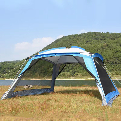 CE Polyester Oxford Tenda Olahraga Luar Ruangan 3000mm 6 Orang Tenda Otomatis Tahan Air
