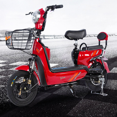 Skuter Sepeda Motor Listrik Brushless 350W Mileage Tinggi Dengan Baterai Yang Dapat Dilepas