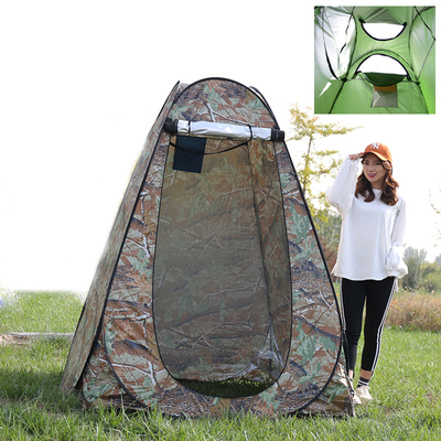 Tenda Pop Up Shower Tebal Dilapisi Perak Untuk Berkemah