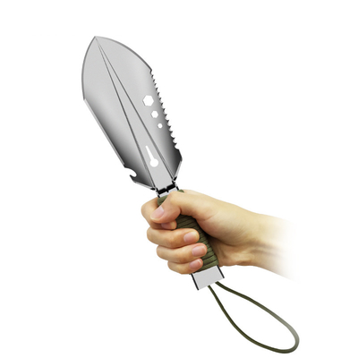 Pertanian Square Small Garden Hand Shovel 26cm Aluminium Alloy Manganese Steel