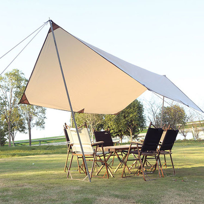 Kain Tenda Matahari Berkemah Tenda Penampungan Matahari Tahan Air Dengan Tali Angin