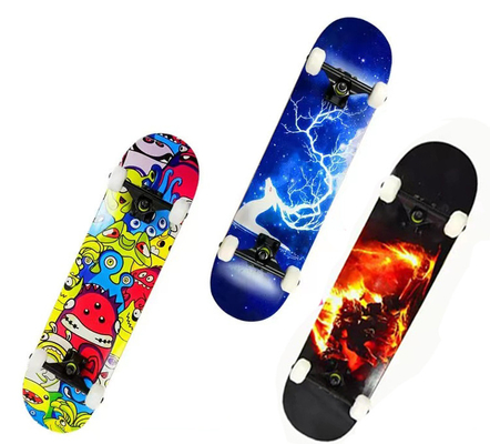 Pu Wheel Skateboard Dewasa 7 Lapisan Maple Skateboard Pemula
