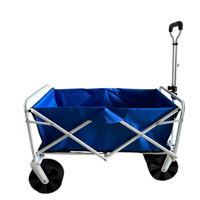 Polyester Solid Empat Roda Lipat Taman Troli Dilipat Lounge Wagon