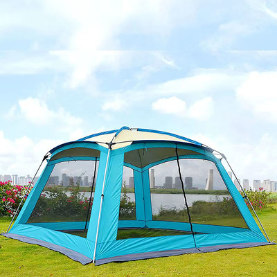 Tenda Olahraga Luar Ruangan 210D Tahan Air 360*360*220cm Tenda Pop Up Otomatis Keluarga