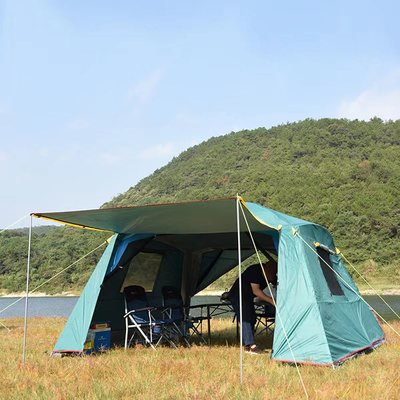 Tenda Olahraga Luar Ruangan 210D Tahan Air 360*360*220cm Tenda Pop Up Otomatis Keluarga