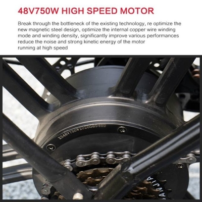60km Aluminium Alloy 21 Kecepatan Sepeda Listrik Rem Cakram Ganda
