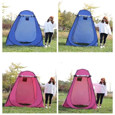 Lurus Bracing Type Pop Up Camping Mengubah Tenda Tebal Dilapisi Perak Gaya