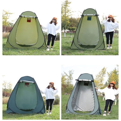 Lurus Bracing Type Pop Up Camping Mengubah Tenda Tebal Dilapisi Perak Gaya