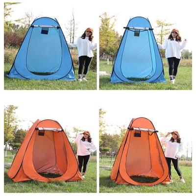 Lurus Bracing Type Pop Up Camping Mengubah Tenda Tebal Dilapisi Perak Gaya
