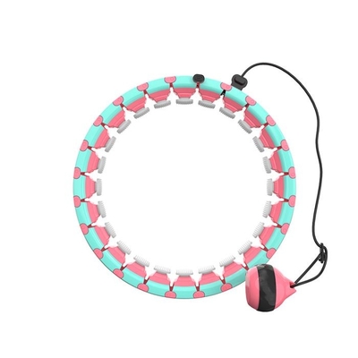 Ukuran yang Dapat Disesuaikan Smart Hula Hoop, Pinggang Tipis 24 Simpul Tertimbang Hula Hoop