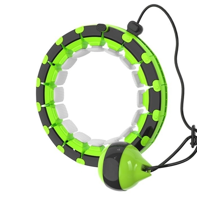Ukuran yang Dapat Disesuaikan Smart Hula Hoop, Pinggang Tipis 24 Simpul Tertimbang Hula Hoop