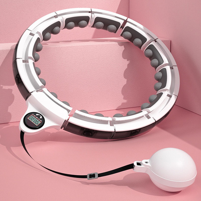 24 Bagian LED Hula Hoop Cerdas Tertimbang, Gym Tertimbang Hula Hoop Digital
