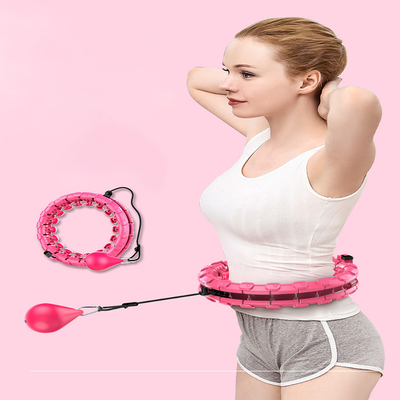 Latihan Yoga Lingkaran Olahraga yang Dapat Disesuaikan Berbobot Gym Kebugaran Hula Hoop