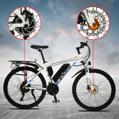 LCD 26 Inch Magnesium Alloy 40Km / H Baterai Lithium Sepeda Listrik