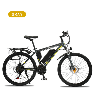 LCD 26 Inch Magnesium Alloy 40Km / H Baterai Lithium Sepeda Listrik