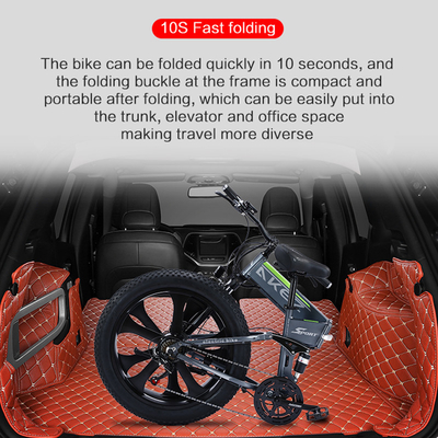Motor Berkecepatan Tinggi 26 Inch 48V Sepeda Listrik Lithium