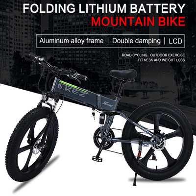 Led Display Magnesium Alloy Soft Tail Frame 40Km / H Baterai Lithium Sepeda Listrik