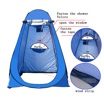 Baja Polyester 190T Camping Pop Up Privasi Tenda
