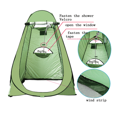 Tenda Ganti Mandi Berkemah Tipe Lurus Bracing 1.9m