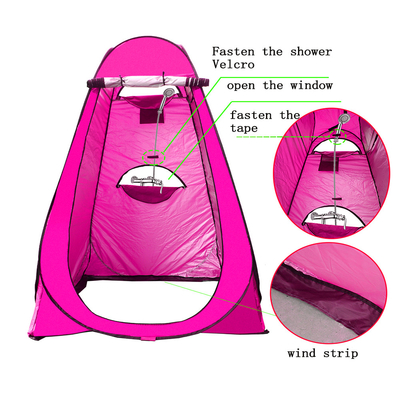Tenda Ganti Mandi Berkemah Tipe Lurus Bracing 1.9m