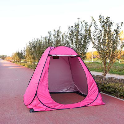 Tahan Air Pop Up Pod Ruang Ganti Privasi Tenda Lurus Bracing Type Polyester