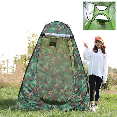 Wind Proof Polyester 190T Pop Up Shower Tent, Outdoor Shower Camping Enclosure