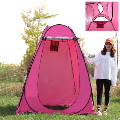 Tenda Pop Up Shower Tebal Dilapisi Perak Untuk Berkemah