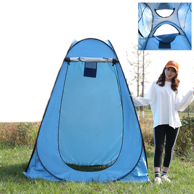 1.5x1.5x1.9m Tenda Pancuran Pop Up Instan, Tenda Pancuran Berkemah Portabel