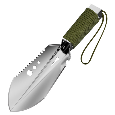 Pertanian Square Small Garden Hand Shovel 26cm Aluminium Alloy Manganese Steel