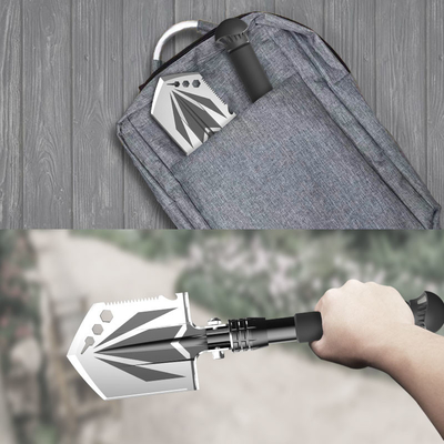 3Cr13 Militer Multifungsi Luar Sekop 8in Head Hand Tools