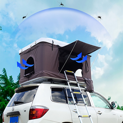 Outdoor 4 Musim Atap Tenda Bernapas Rip Stop Canvas Stainless Steel Bracket