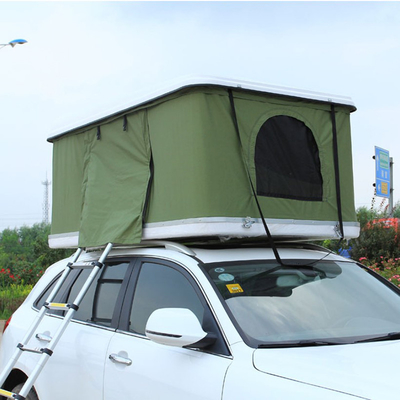 Outdoor 4 Musim Atap Tenda Bernapas Rip Stop Canvas Stainless Steel Bracket