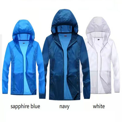 Lengan Panjang Anti Pilling Tahan Air Upf 50+ Perlindungan Uv Pria Pakaian Tabir Surya Untuk Dewasa