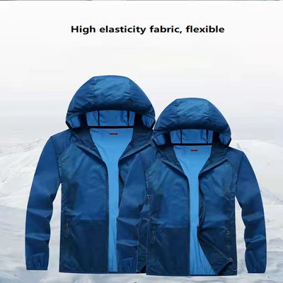 Lengan Panjang Anti Pilling Tahan Air Upf 50+ Perlindungan Uv Pria Pakaian Tabir Surya Untuk Dewasa