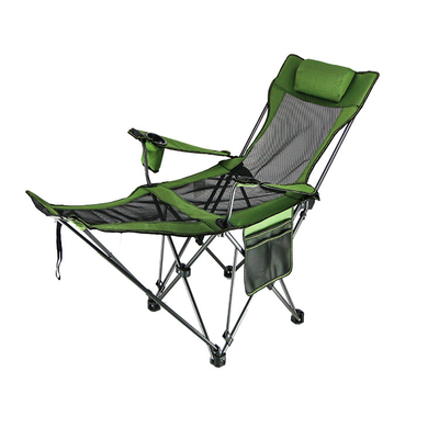 Duduk Dan Berbaring Pipa Baja 600D Fabric Portable Stowable Metal Camping Folding Chairs