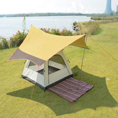 Pipa Besi Auto Beach Tenda Olahraga Luar Ruangan Tenda Matahari PU Dilapisi Anti UV