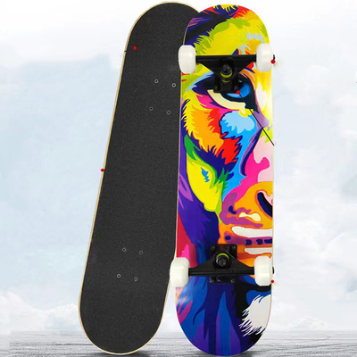 PU Roda Peralatan Hiburan Luar Ruang Pencetakan Perpindahan Panas Bantalan Skateboard