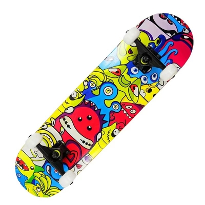 Skateboard Roda Empat Naga Merah Pu Cushion Longboard Skateboard