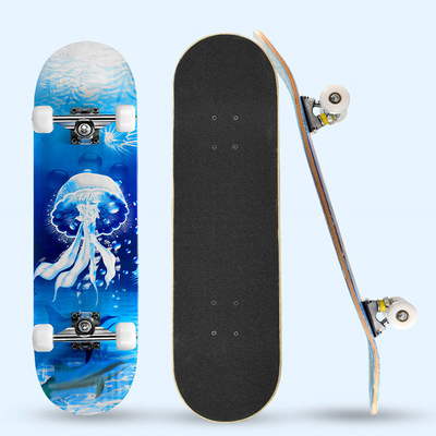 Bantalan Baja Karbon Longboard Skateboard Wheels Pencetakan Transfer Panas
