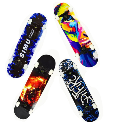 Bantalan Baja Karbon Longboard Skateboard Wheels Pencetakan Transfer Panas