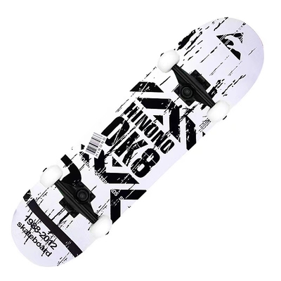 7 Lapisan Kayu Maple Pasir Pu Roda Dek Kayu Off Road Skateboard Bearing Hitam